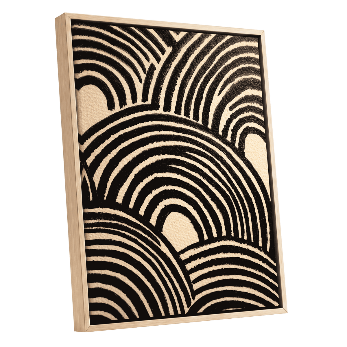 Echoed Arches – oak framed canvas option