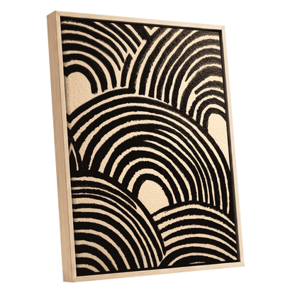 Echoed Arches – oak framed canvas option
