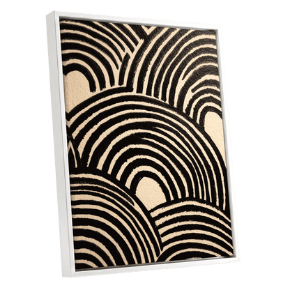 Echoed Arches – white framed canvas option