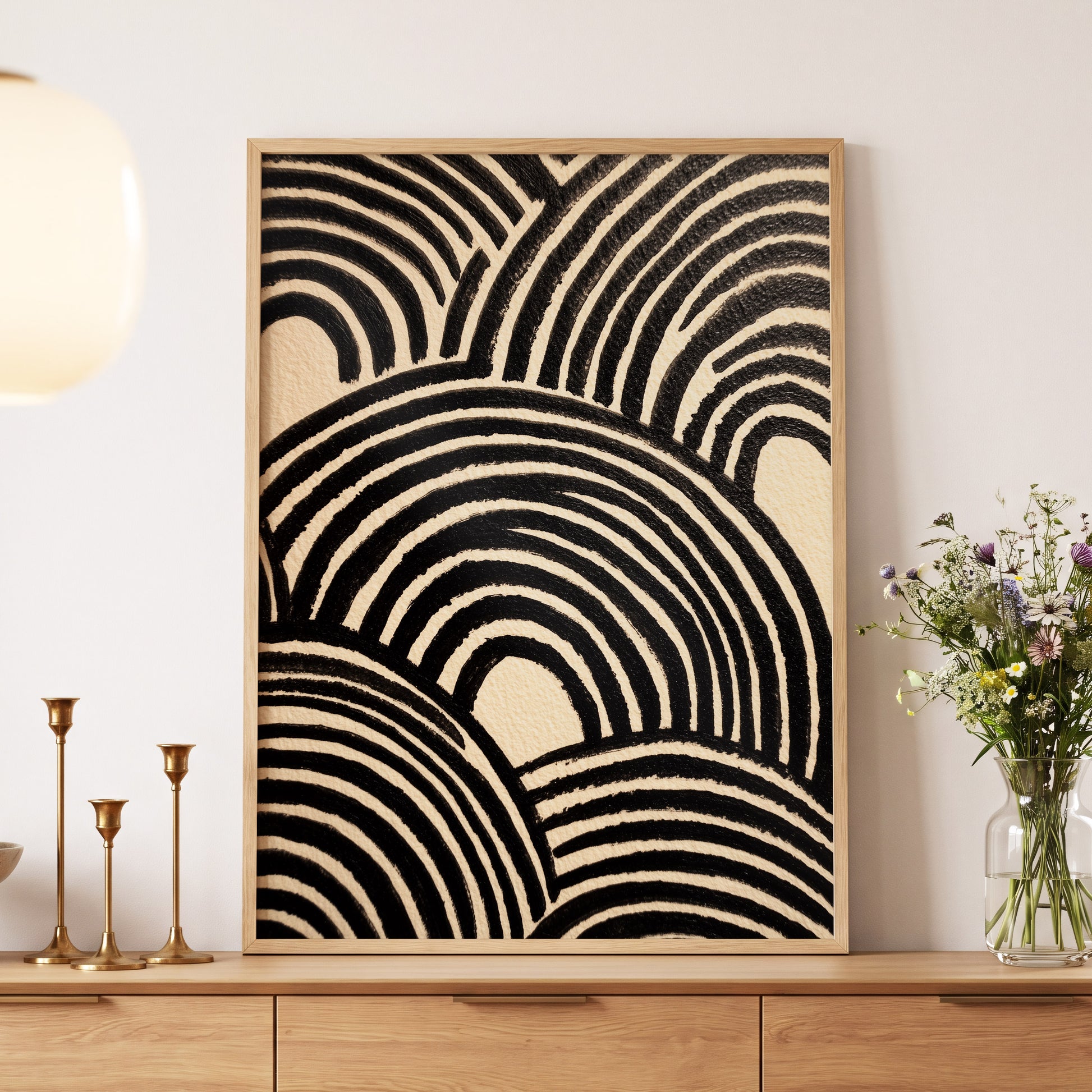 Echoed Arches – wall art displayed in a styled interior, gallery view 5