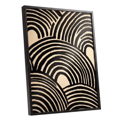 Echoed Arches – black framed poster option