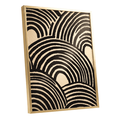 Echoed Arches – gold framed poster option