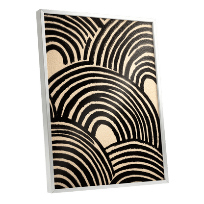 Echoed Arches – silver framed poster option
