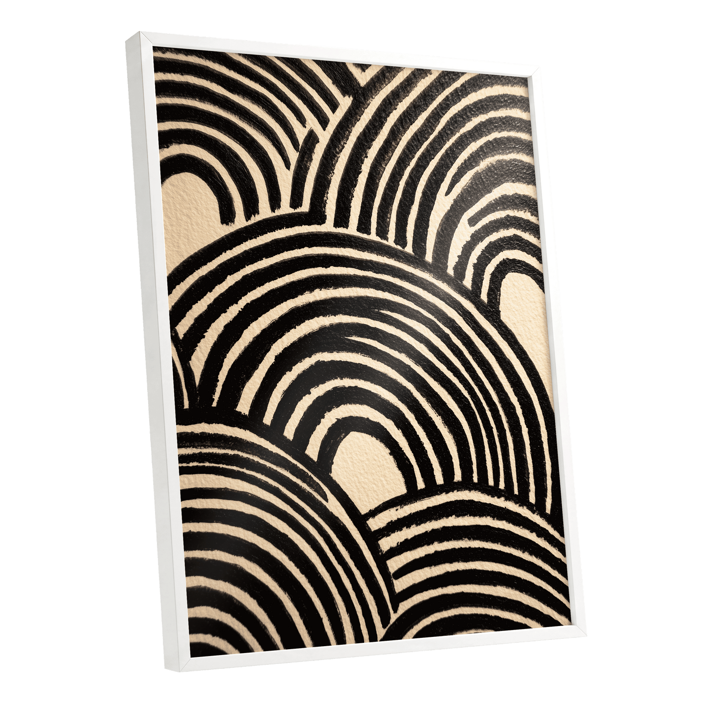 Echoed Arches – white framed poster option