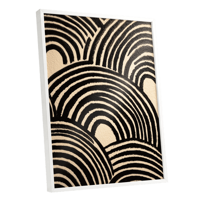 Echoed Arches – white framed poster option