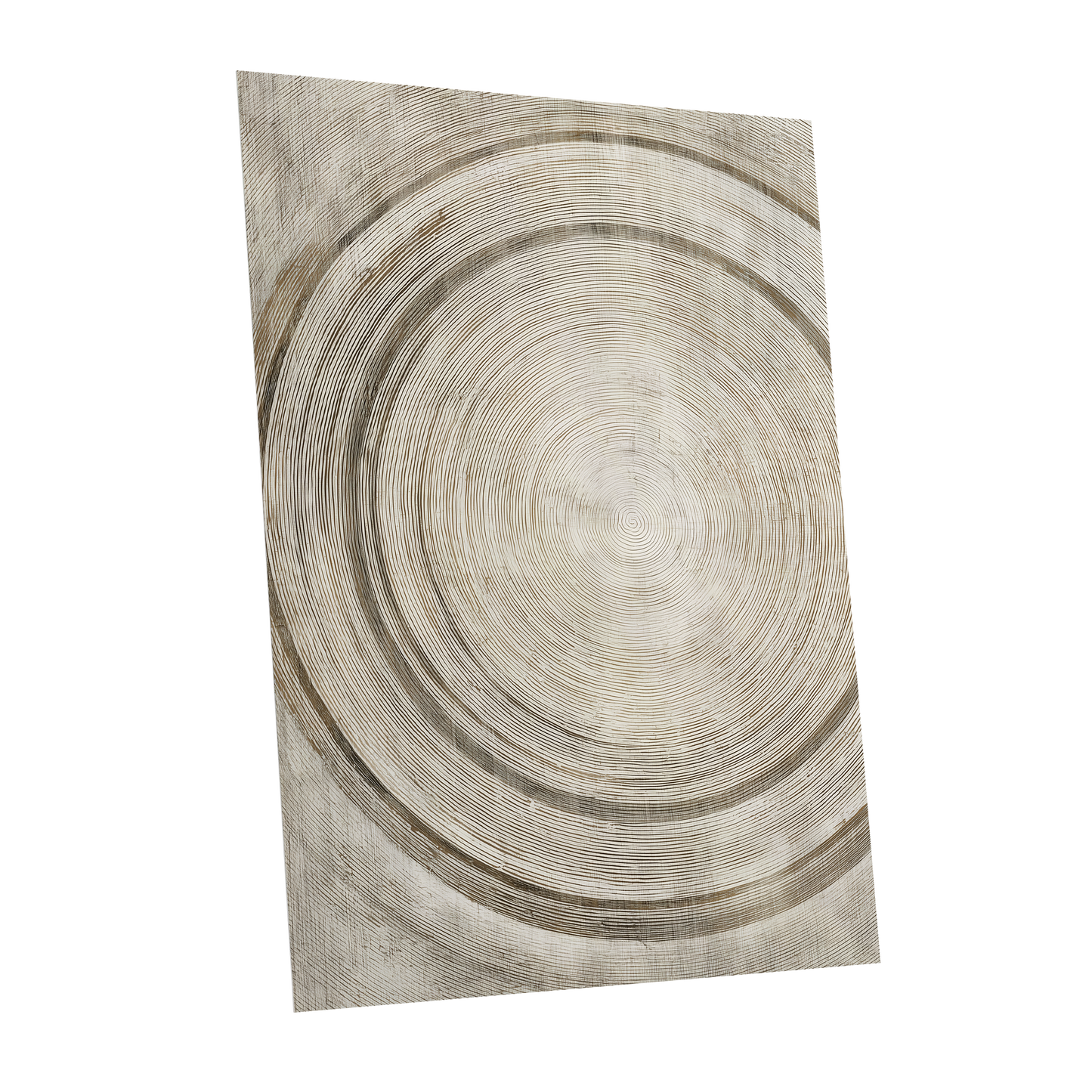 Echoes in the Grain, beige, brown, gray nature wall art shown as a unframed poster wall art print