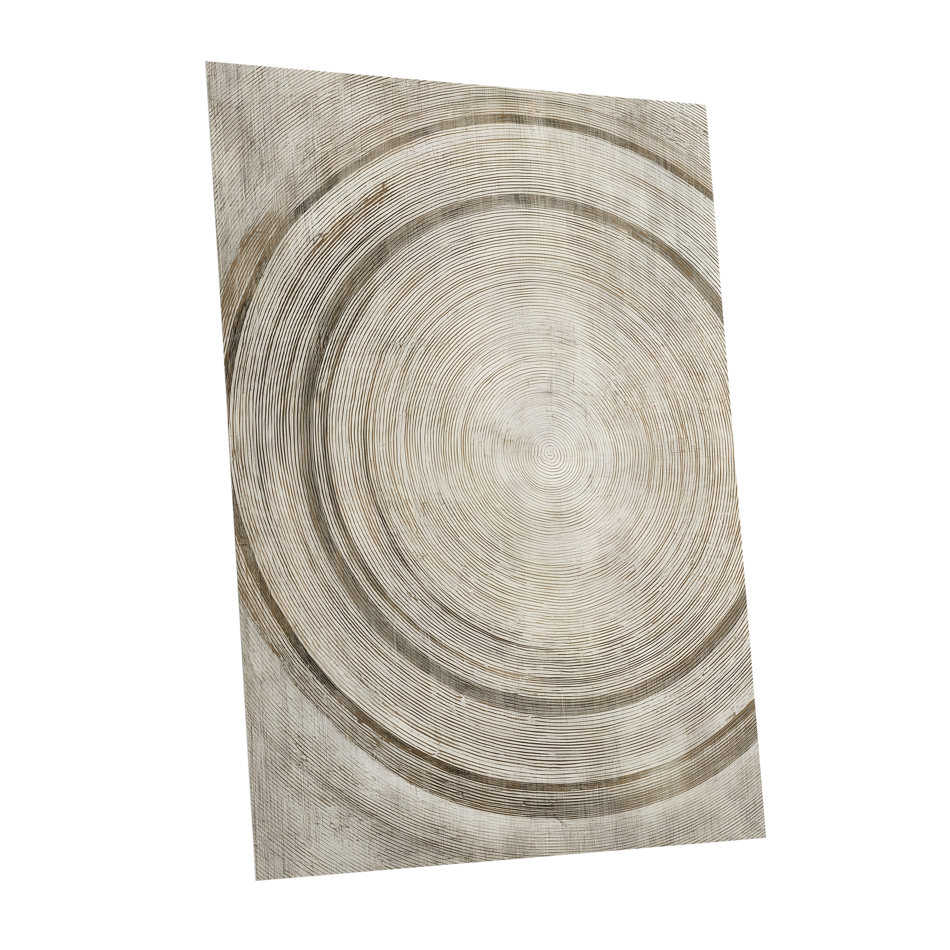 Echoes in the Grain, beige, brown, gray nature wall art shown as a unframed poster wall art print