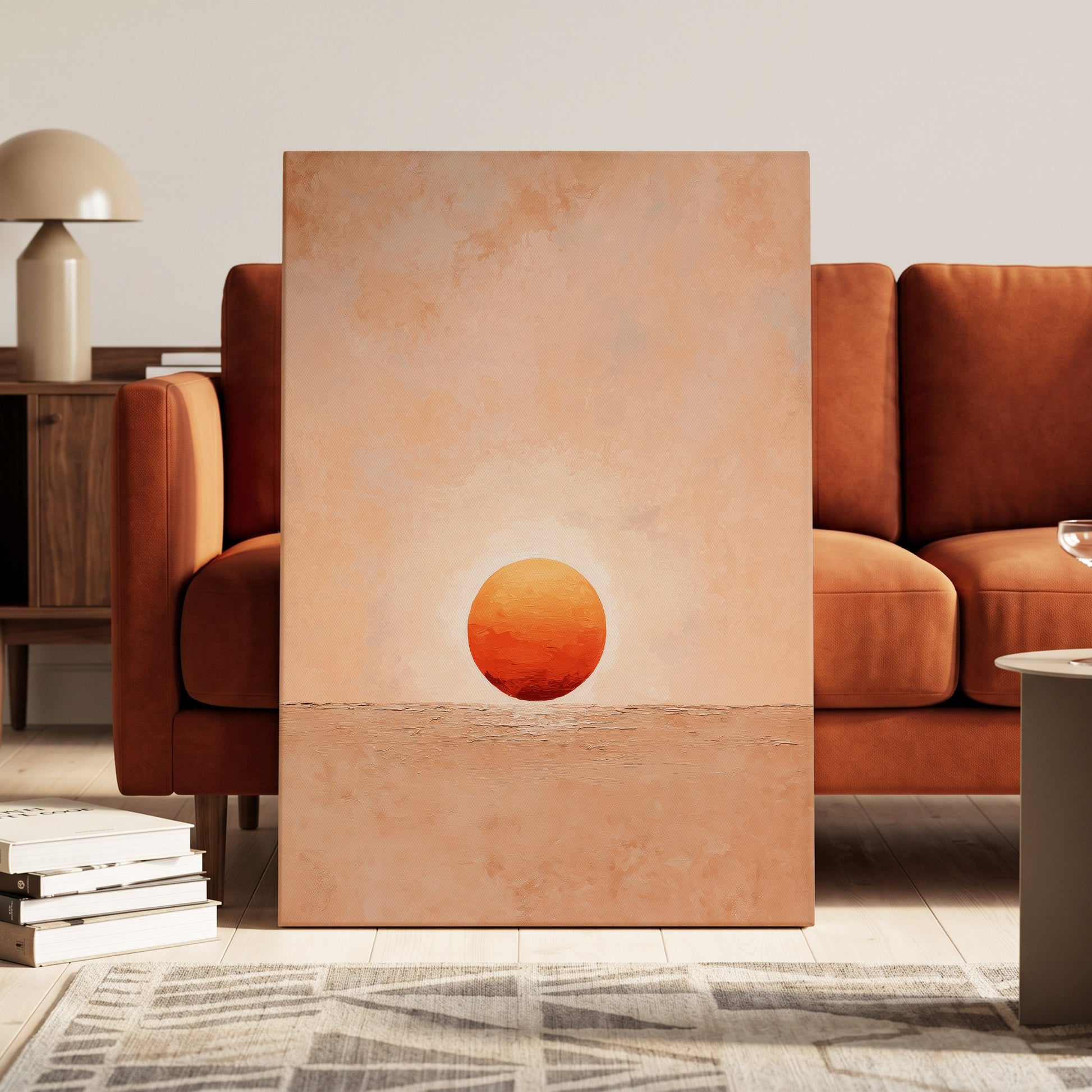 Ember at Still Horizon – canvas wall art in a styled interior, gallery view 1