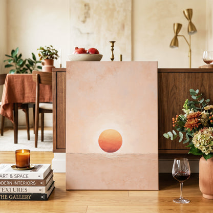 Ember at Still Horizon – canvas wall art in a styled interior, gallery view 2