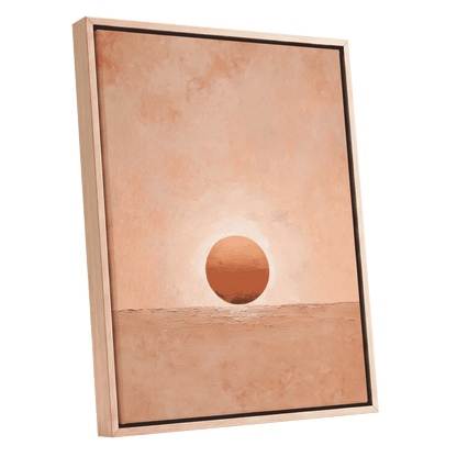 Ember at Still Horizon – oak framed canvas option