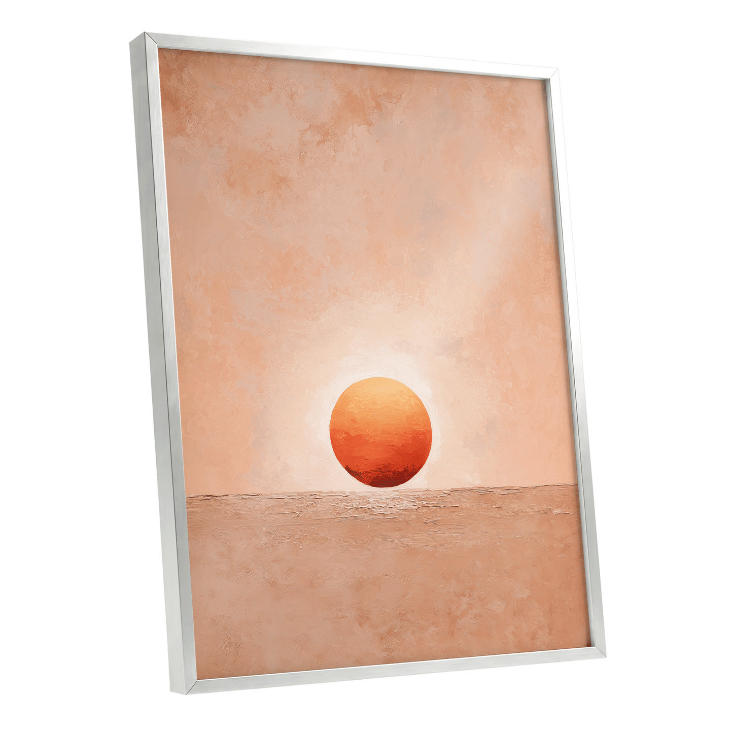 Ember at Still Horizon – silver framed poster option