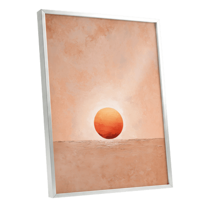 Ember at Still Horizon – silver framed poster option