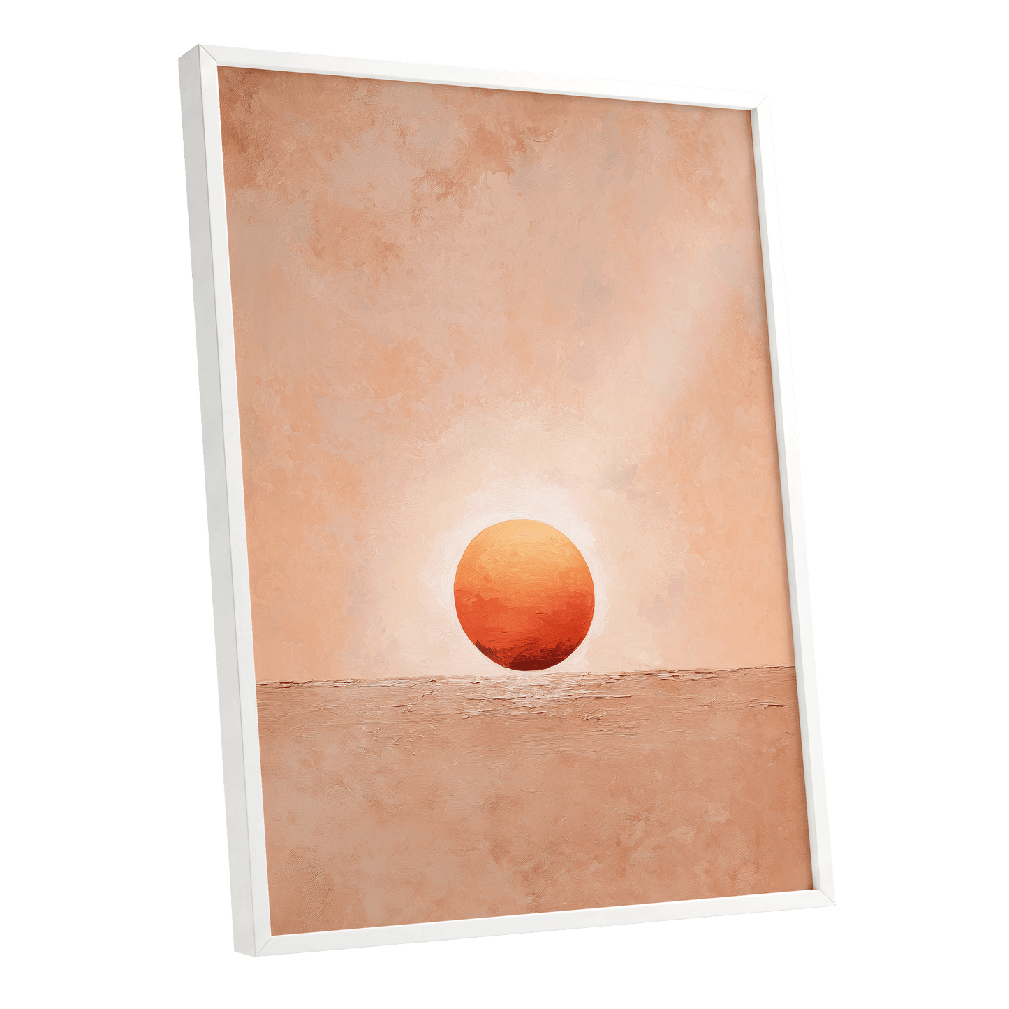 Ember at Still Horizon – white framed poster option