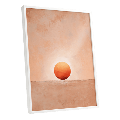 Ember at Still Horizon – white framed poster option