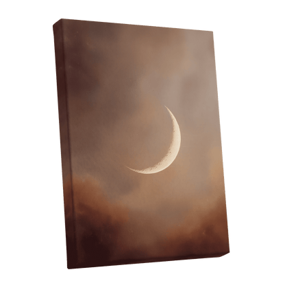 Ember Crescent – stretched canvas option