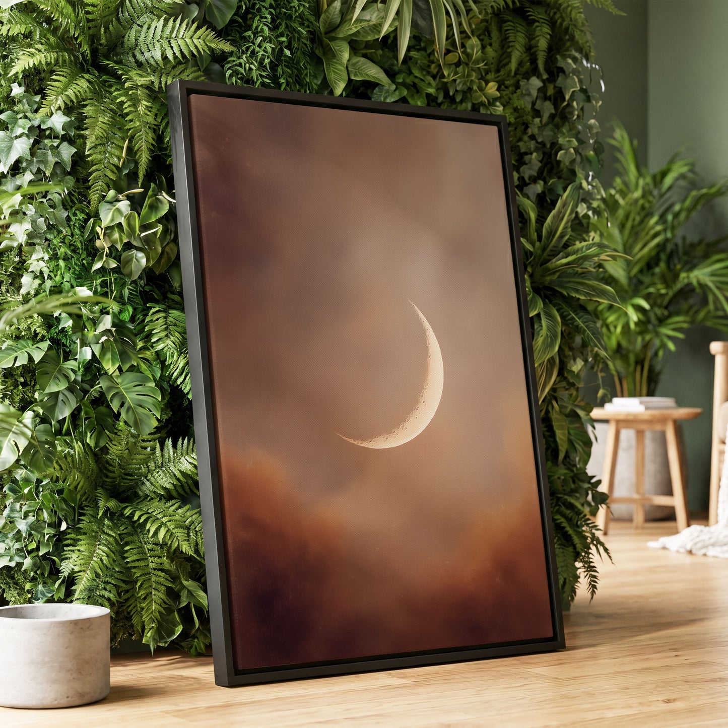 Ember Crescent – wall art displayed in a styled interior, gallery view 1