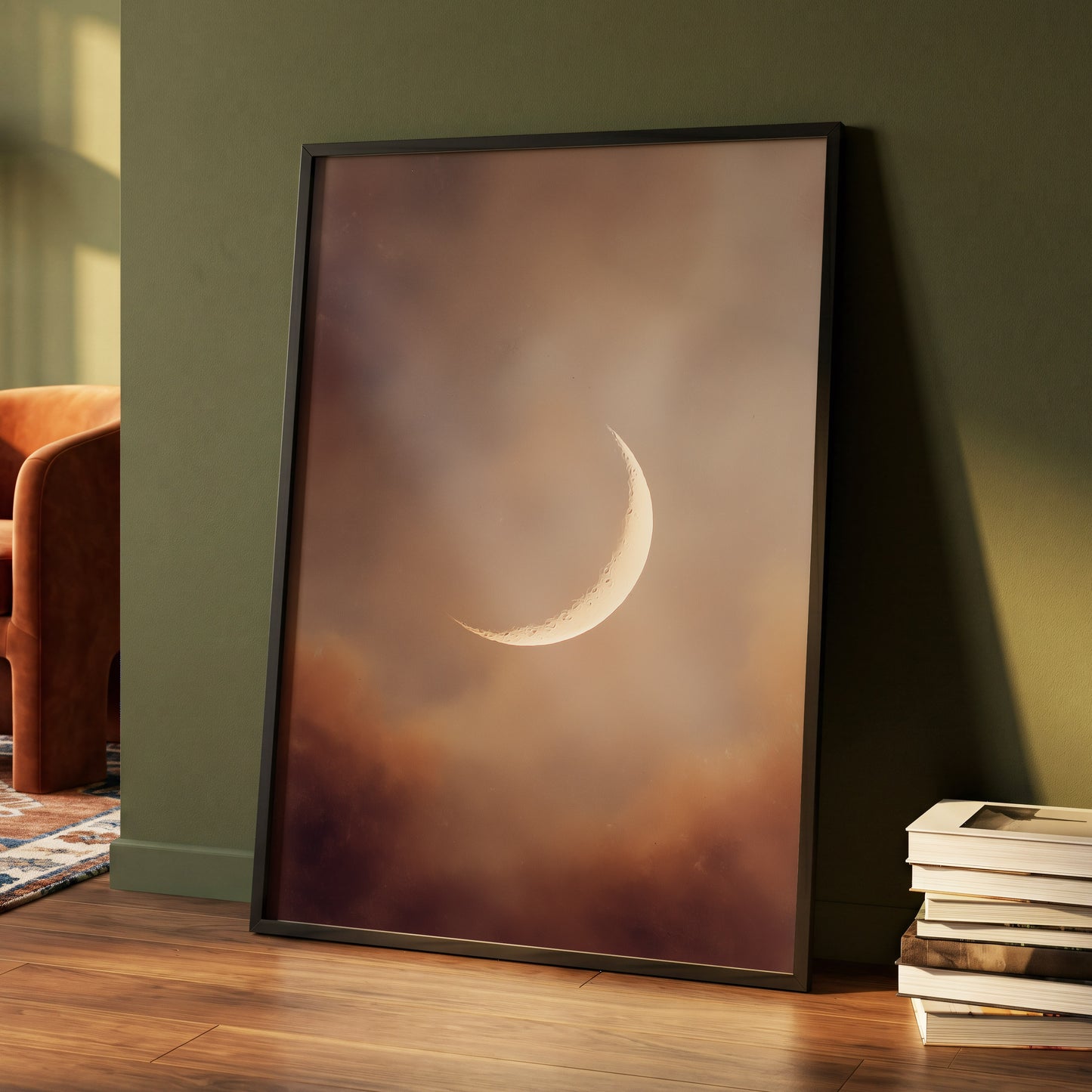 Ember Crescent – wall art displayed in a styled interior, gallery view 4