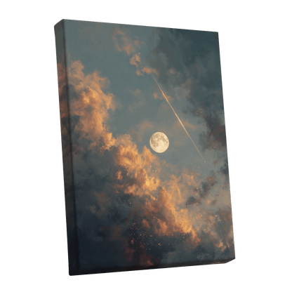 Ember Moon – stretched canvas option