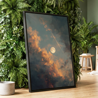 Ember Moon – wall art displayed in a styled interior, gallery view 1