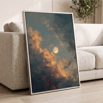 Ember Moon – wall art displayed in a styled interior, gallery view 2