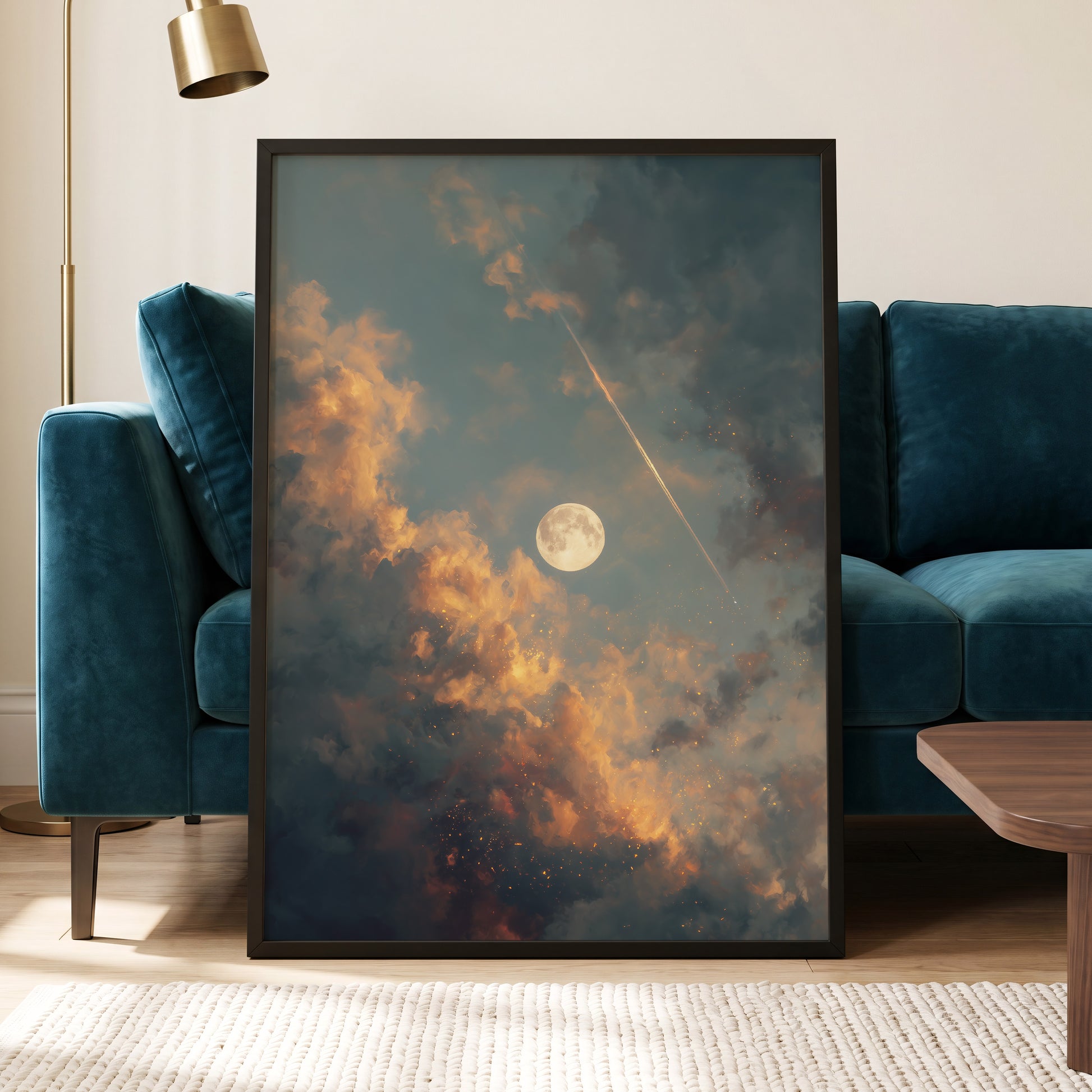 Ember Moon – wall art displayed in a styled interior, gallery view 5