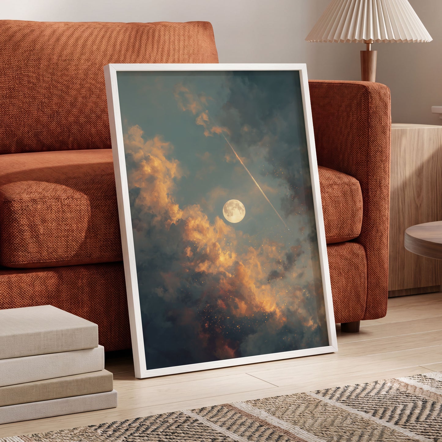 Ember Moon – wall art displayed in a styled interior, gallery view 6