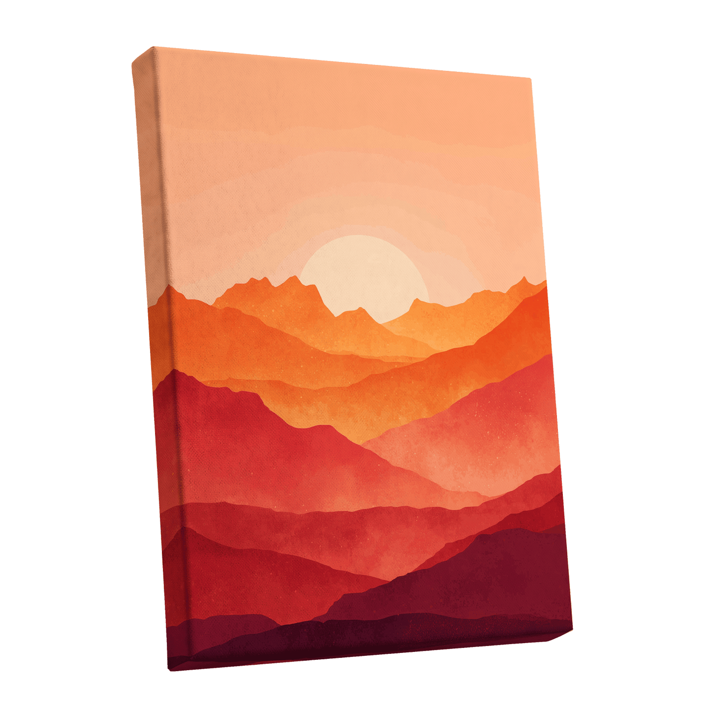 Ember Ridge Sunset – stretched canvas option