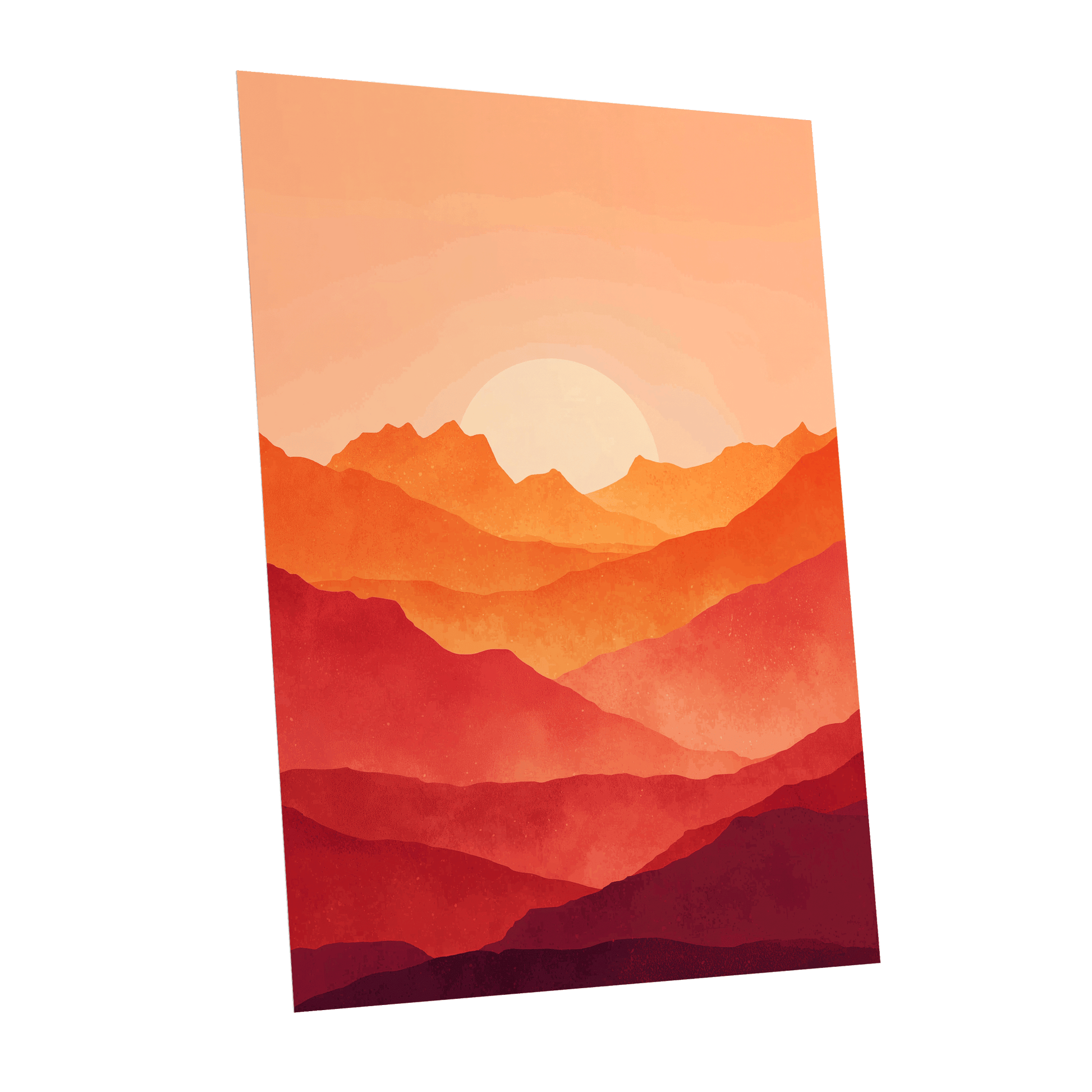 Ember Ridge Sunset – unframed poster option