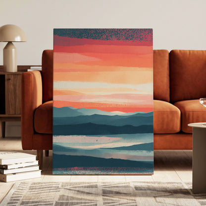 Ember Tide – canvas wall art in a styled interior, gallery view 1