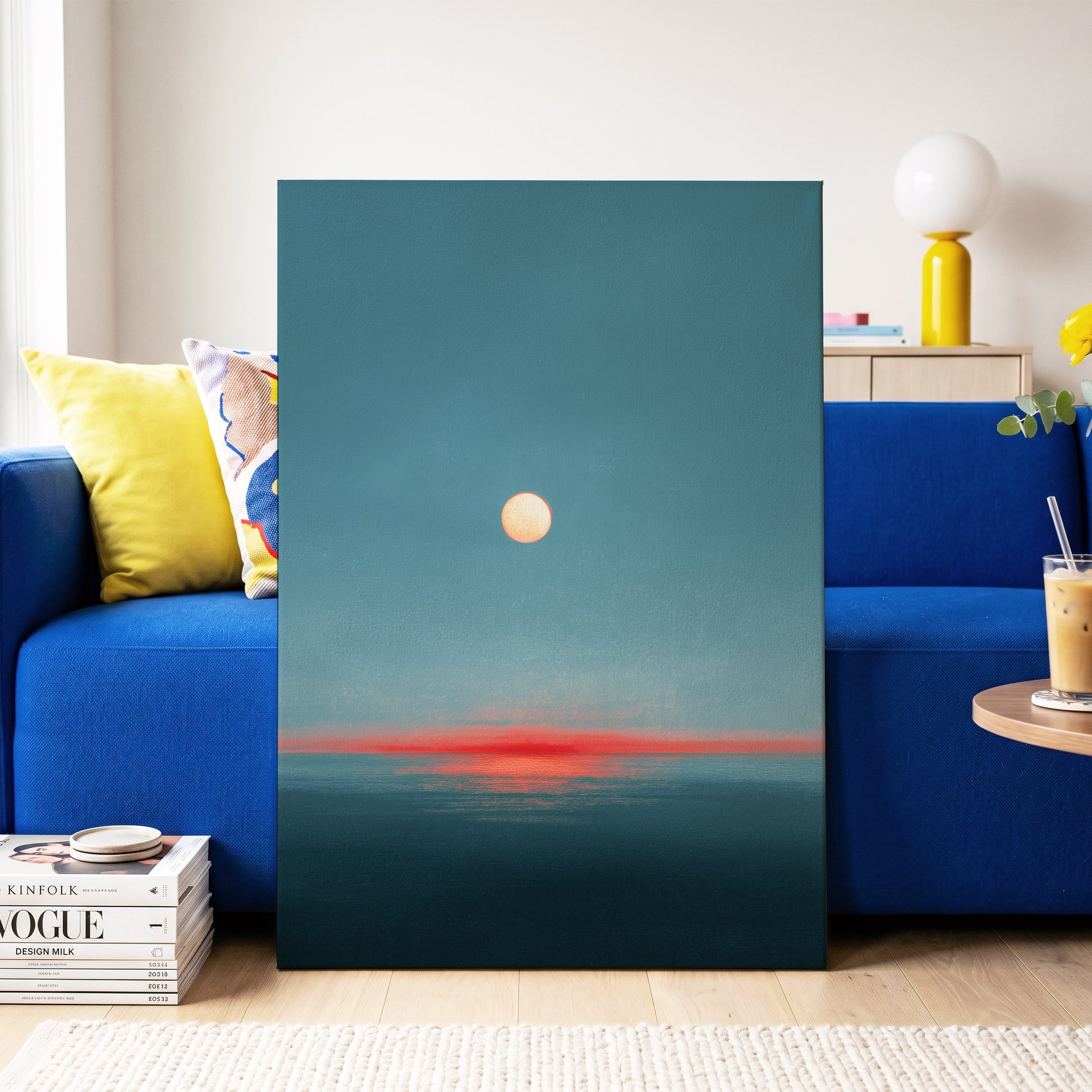 Ember Tide – canvas wall art in a styled interior, gallery view 2