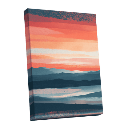 Ember Tide – stretched canvas option
