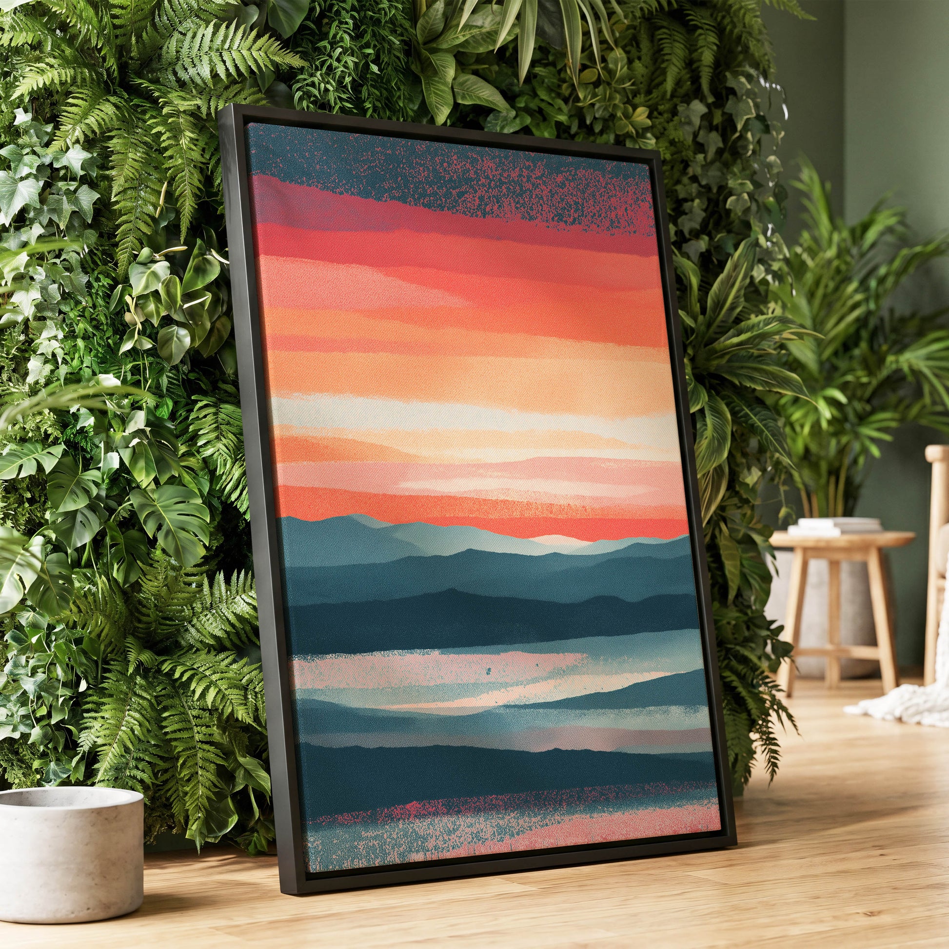 Ember Tide – wall art displayed in a styled interior, gallery view 1