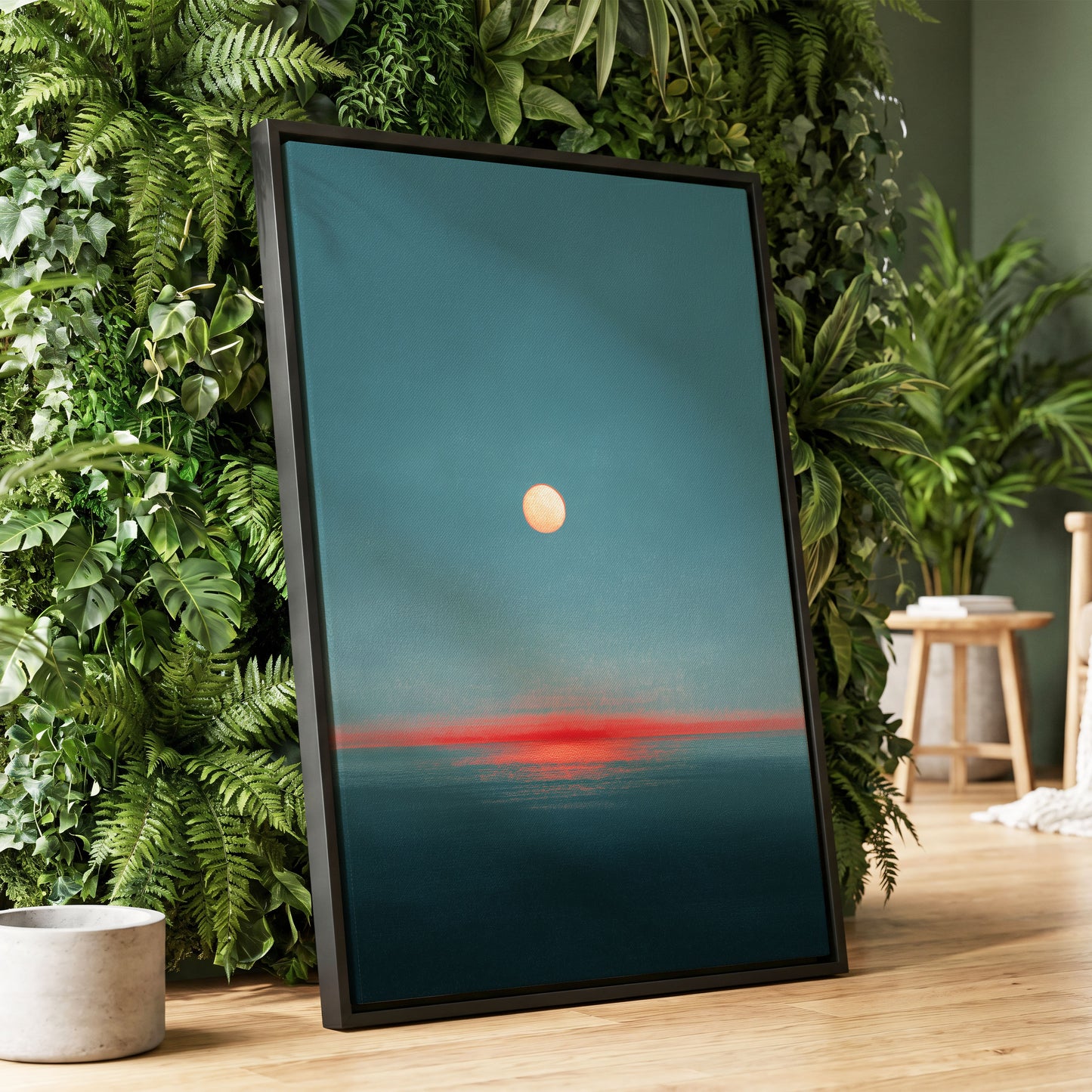 Ember Tide – wall art displayed in a styled interior, gallery view 1