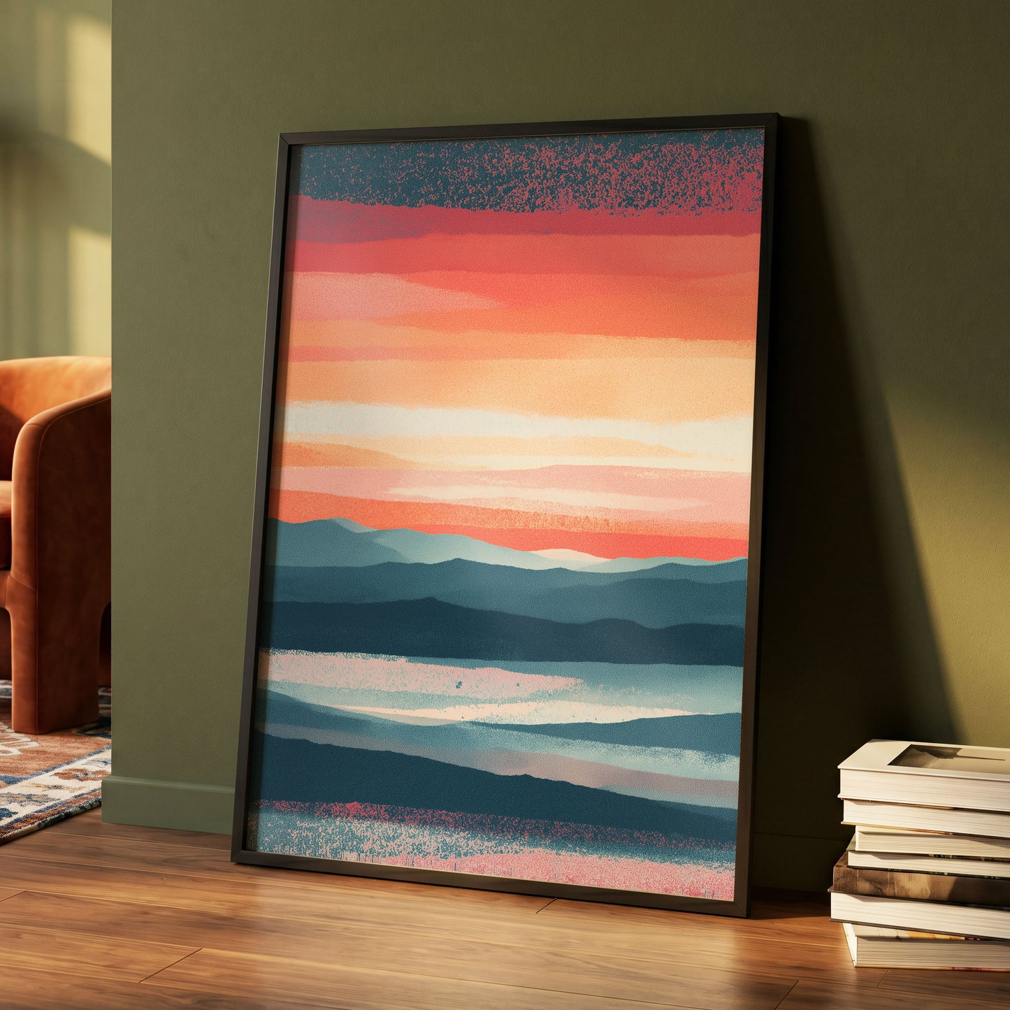 Ember Tide – wall art displayed in a styled interior, gallery view 4