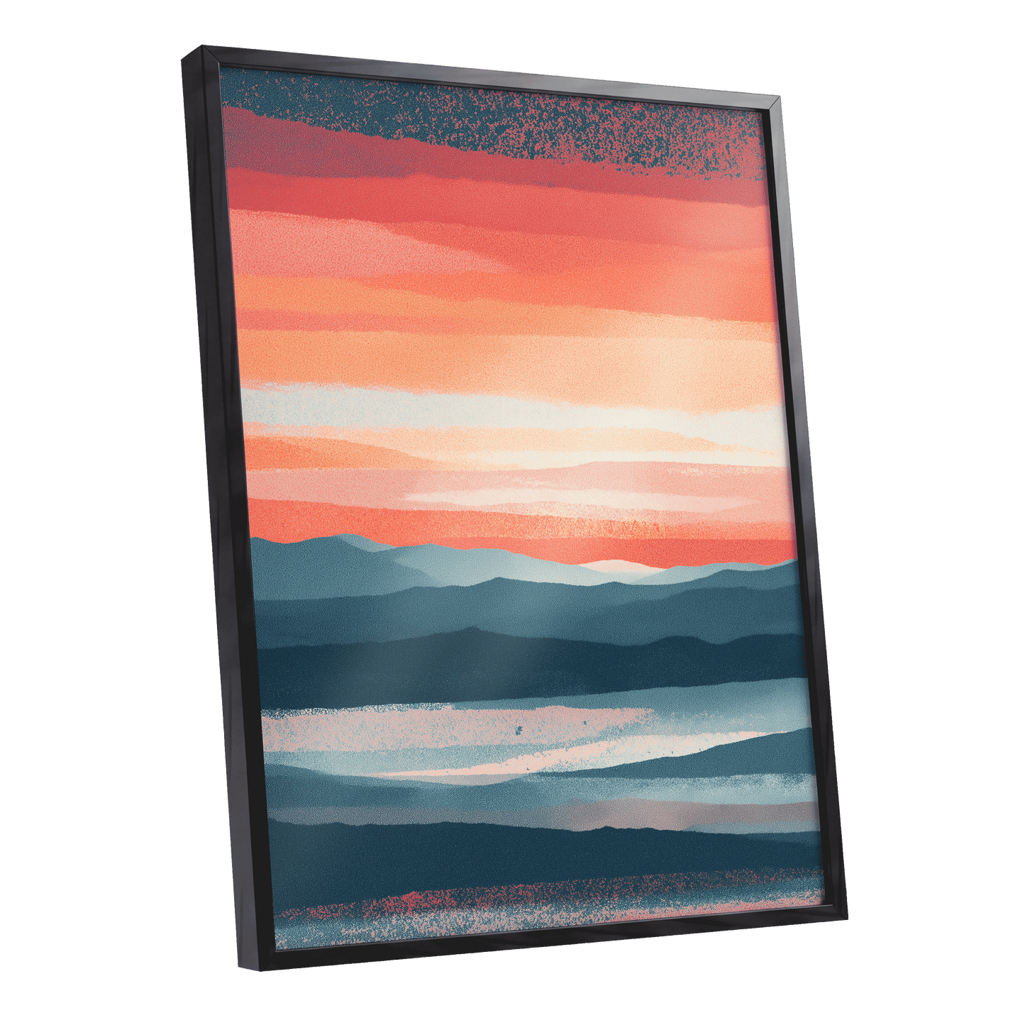 Ember Tide – black framed poster option