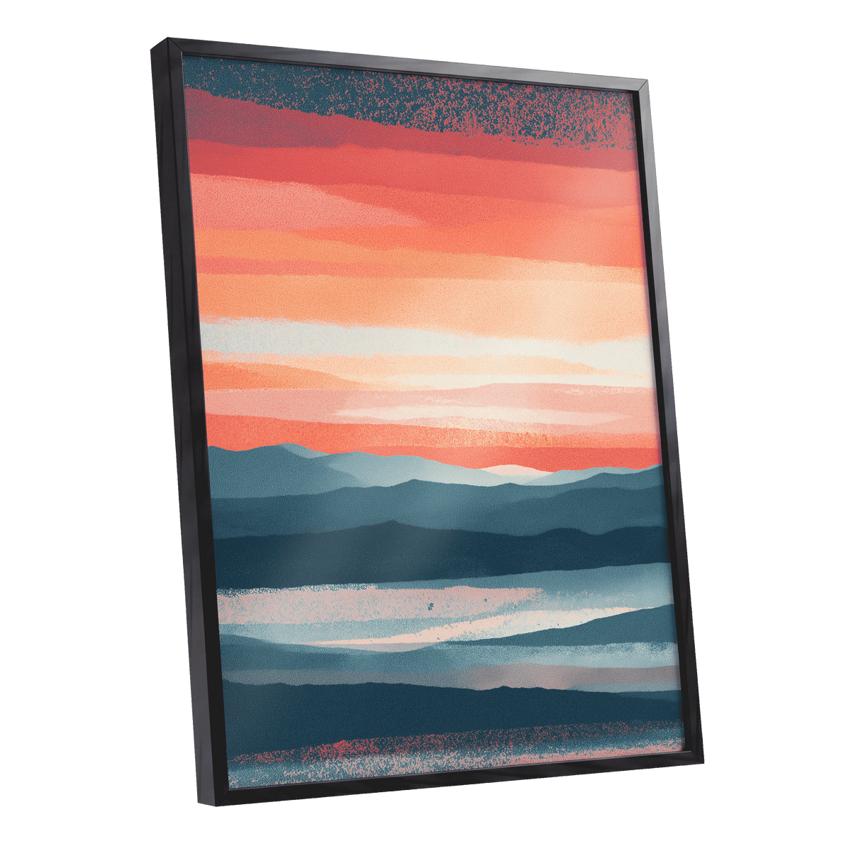 Ember Tide – black framed poster option
