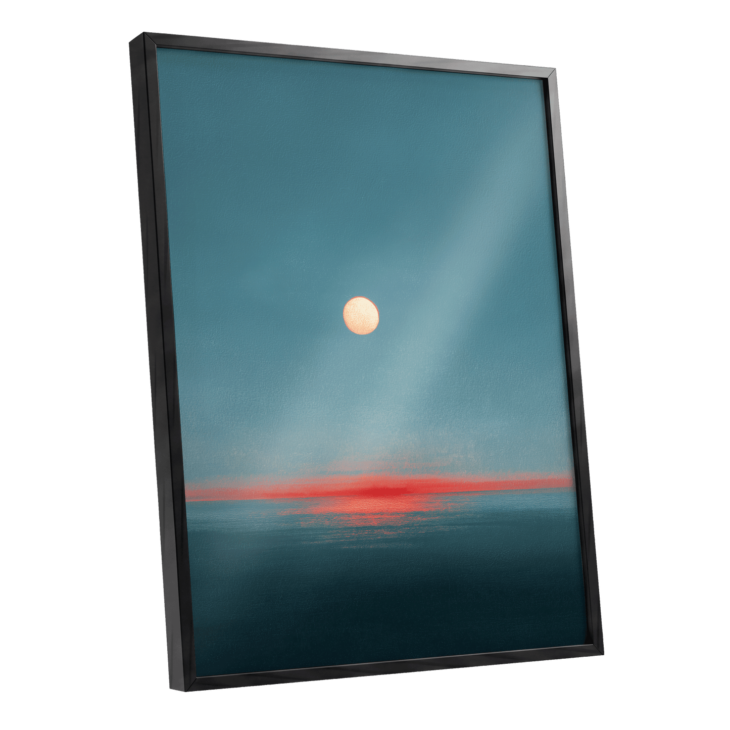Ember Tide – black framed poster option