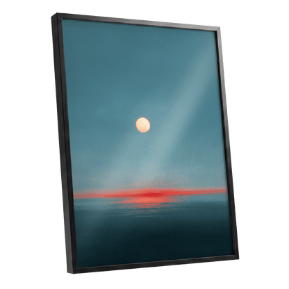 Ember Tide – black framed poster option