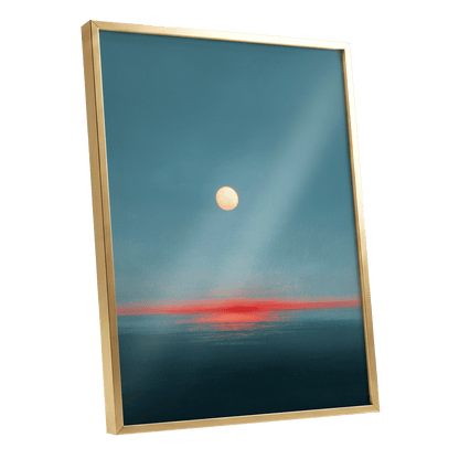 Ember Tide – gold framed poster option