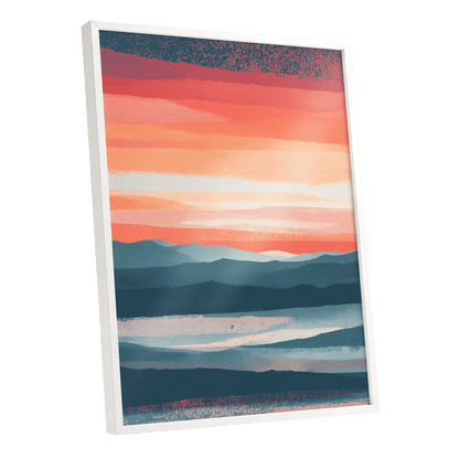 Ember Tide – white framed poster option