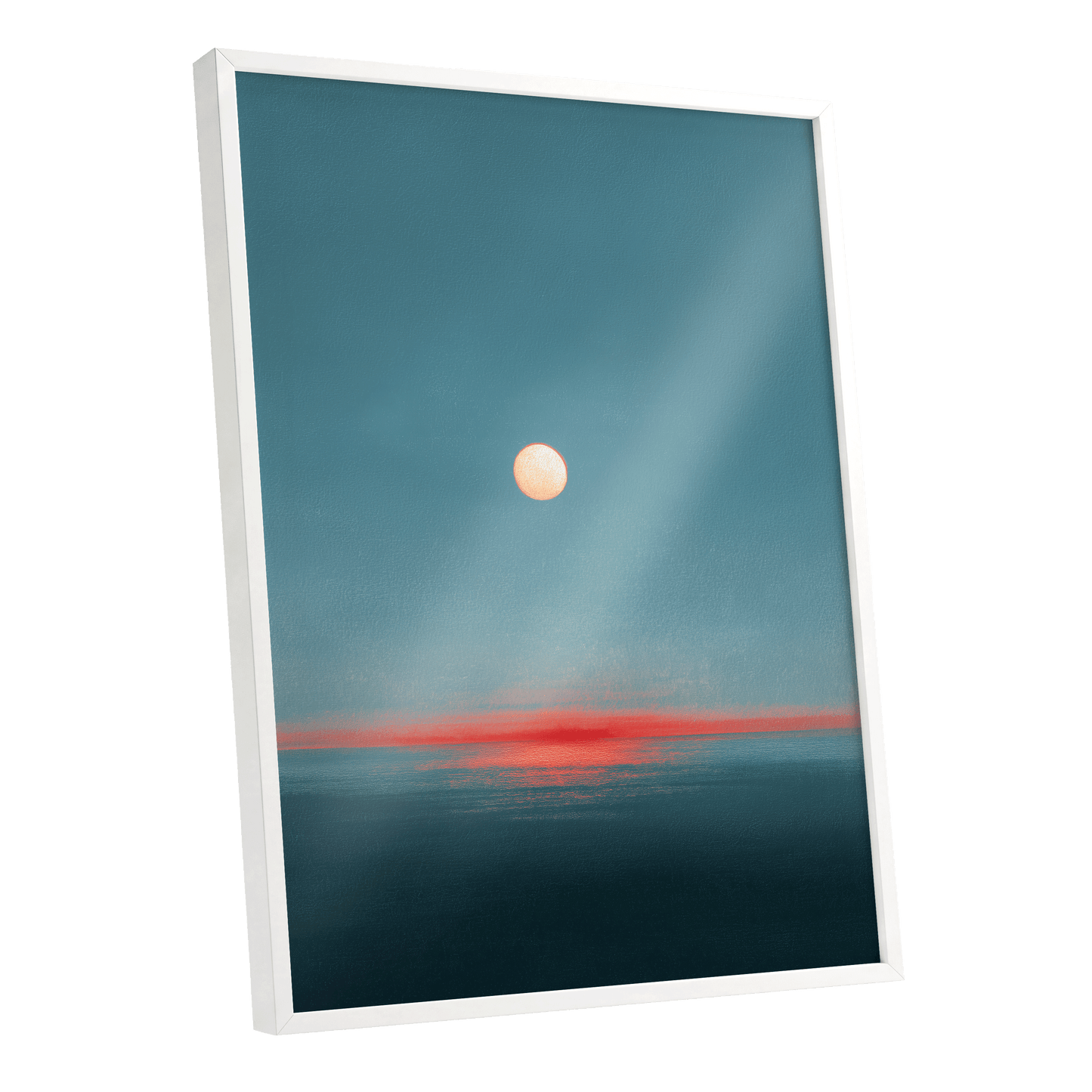Ember Tide – white framed poster option