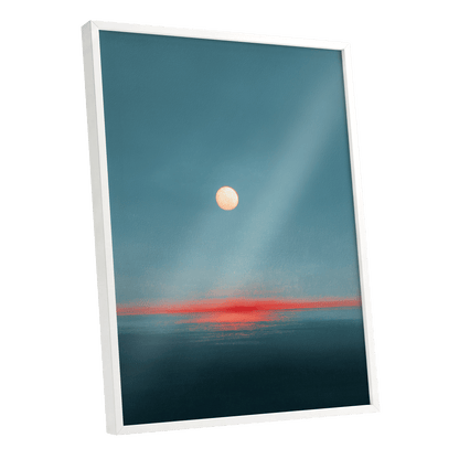 Ember Tide – white framed poster option