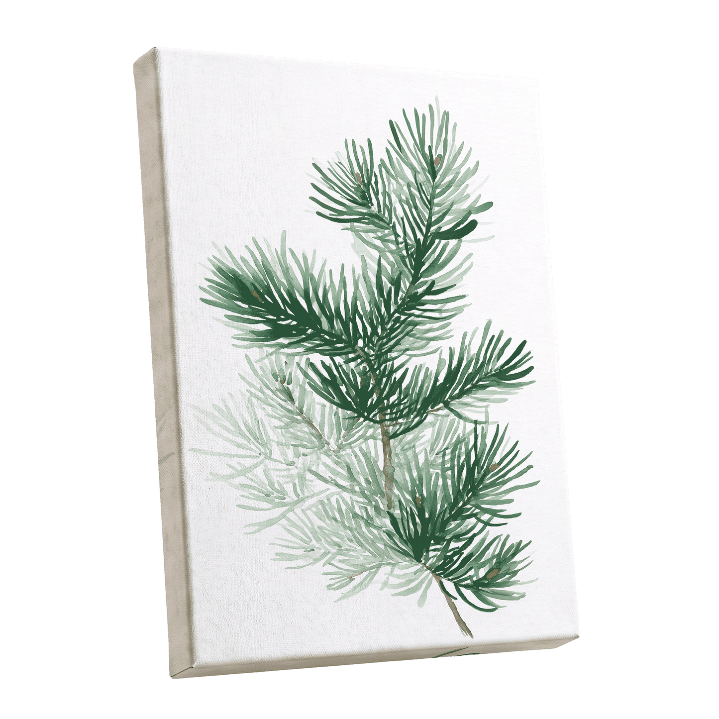 Evergreen Whispers – stretched canvas option