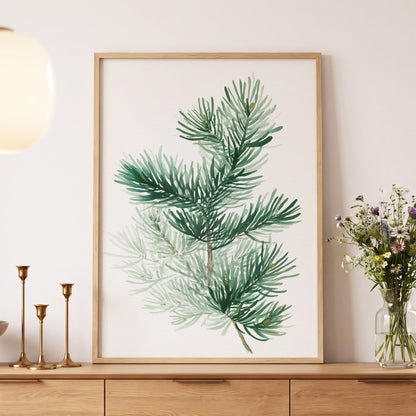 Evergreen Whispers – wall art displayed in a styled interior, gallery view 5