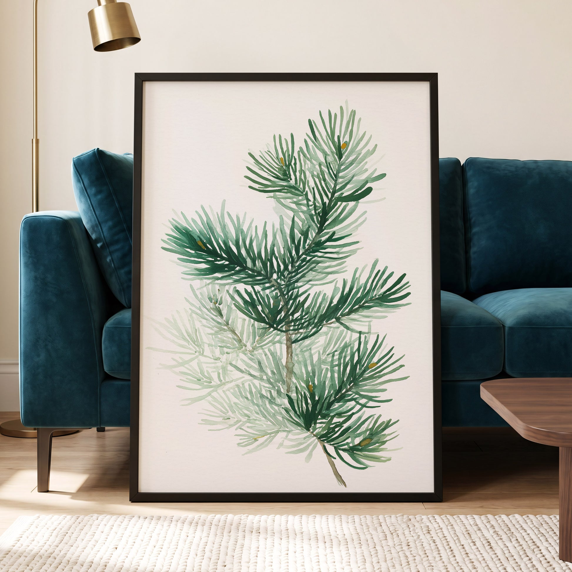 Evergreen Whispers – wall art displayed in a styled interior, gallery view 6
