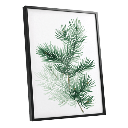 Evergreen Whispers – black framed poster option