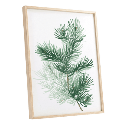 Evergreen Whispers – oak framed poster option