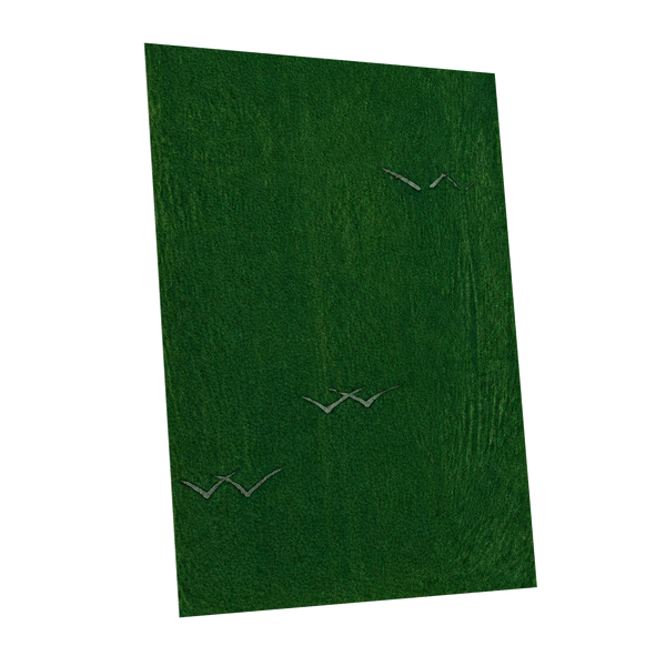 Flight Through Green, green, gray, black nature wall art shown as a unframed poster wall art print