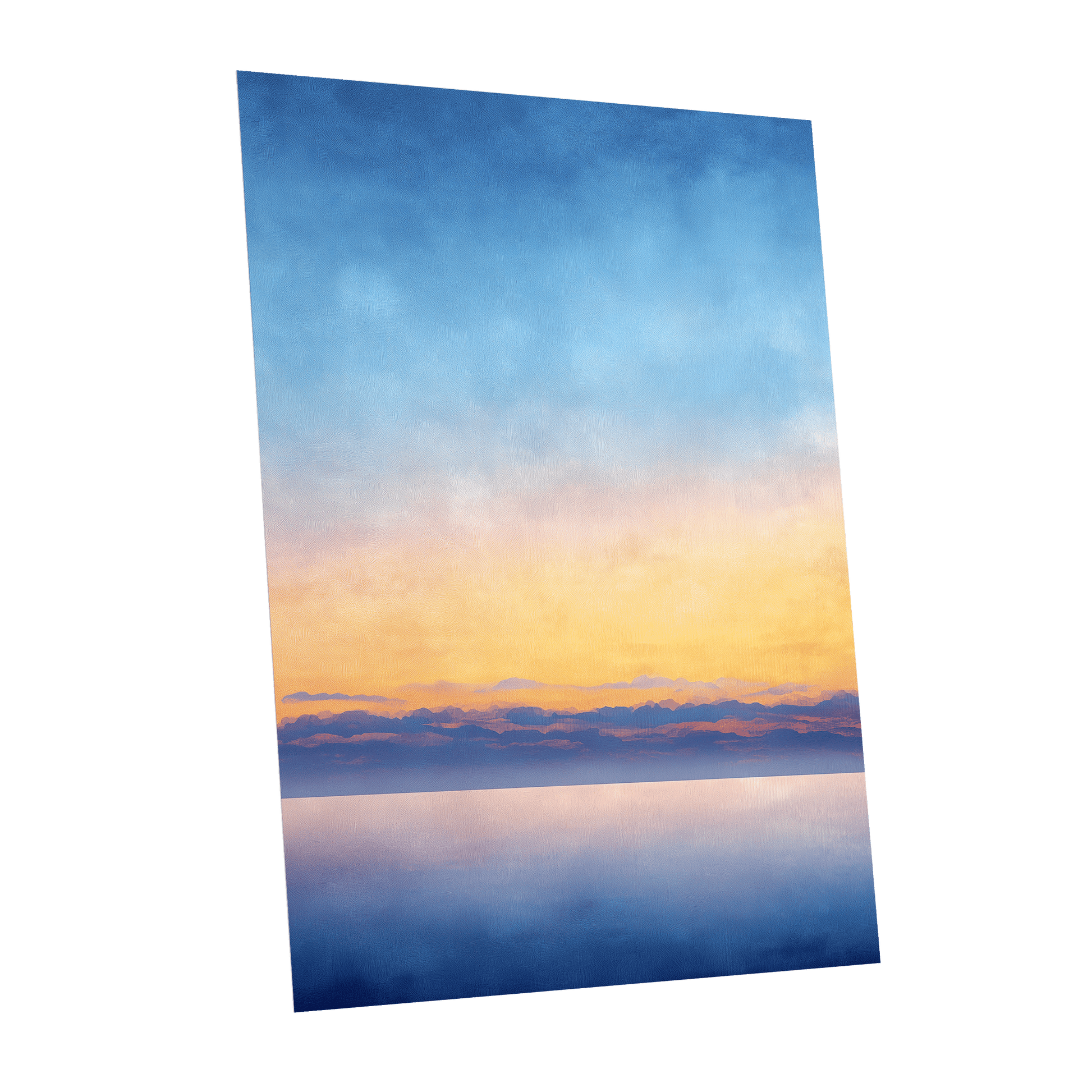 Gilded Blue Horizon – unframed poster option