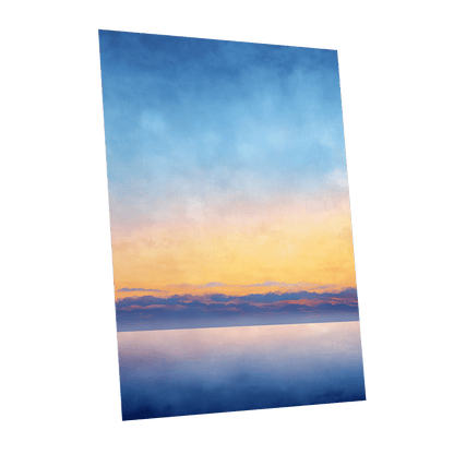 Gilded Blue Horizon – unframed poster option